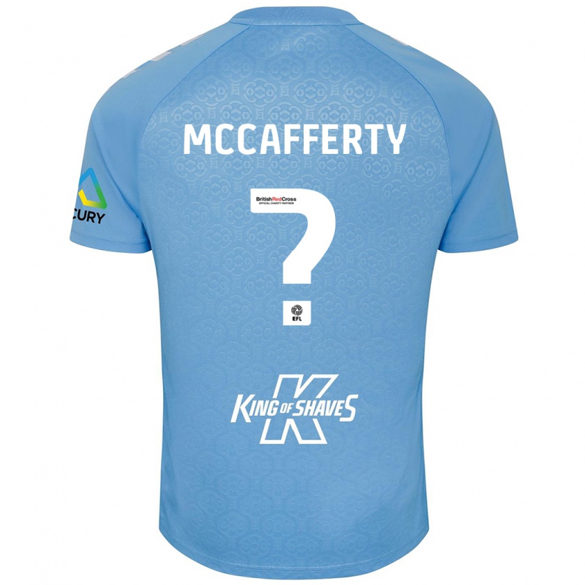 Kandiny Gyermek Lewys Mccafferty #0 Kék Fehér Hazai Jersey 2024/25 Mez Póló Ing