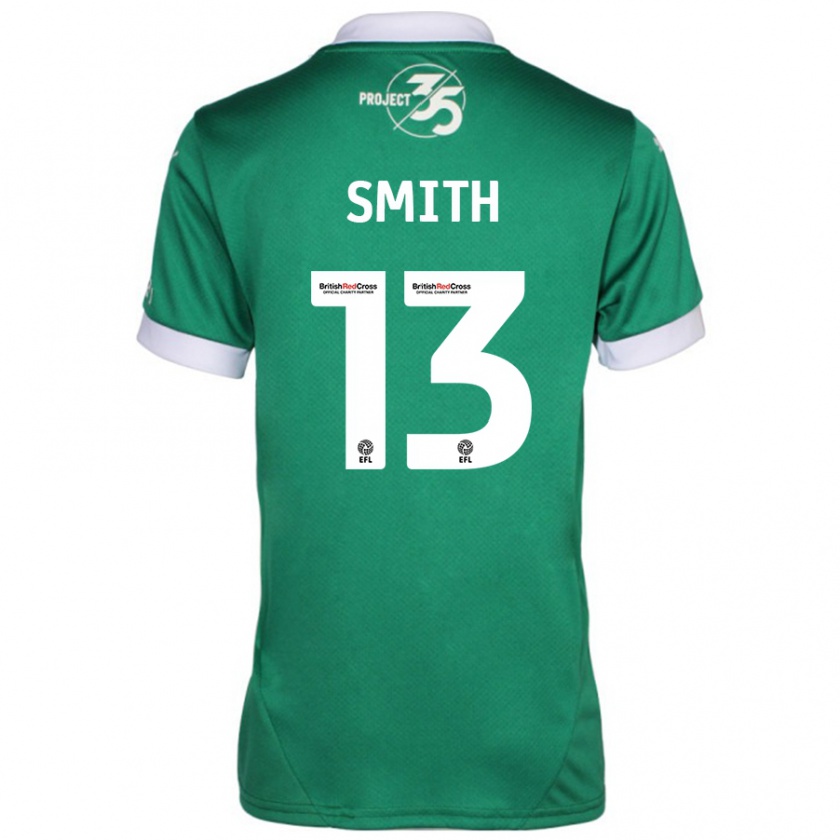 Kandiny Gyermek Grace Smith #13 Zöld Fehér Hazai Jersey 2024/25 Mez Póló Ing