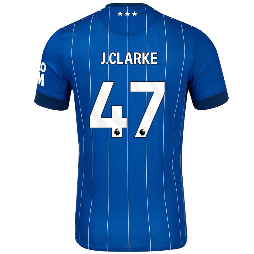 Kandiny Gyermek Jack Clarke #47 Sötétkék Hazai Jersey 2024/25 Mez Póló Ing