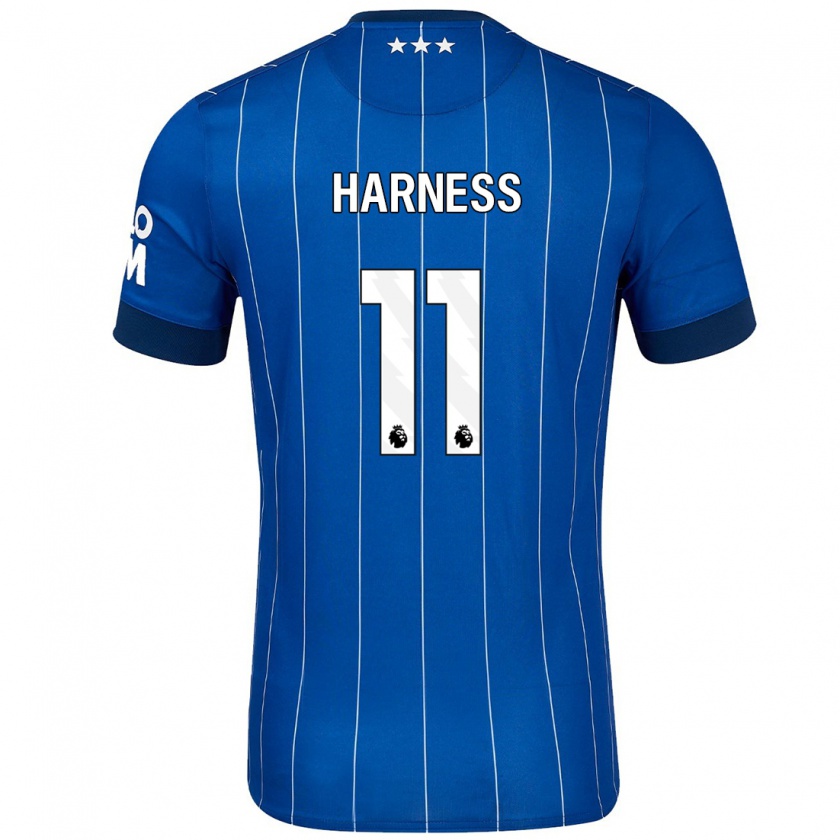 Kandiny Gyermek Marcus Harness #11 Sötétkék Hazai Jersey 2024/25 Mez Póló Ing