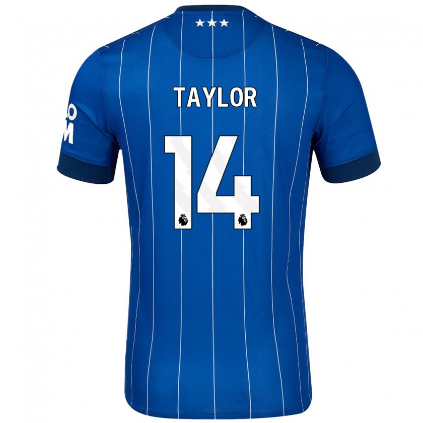 Kandiny Gyermek Jack Taylor #14 Sötétkék Hazai Jersey 2024/25 Mez Póló Ing