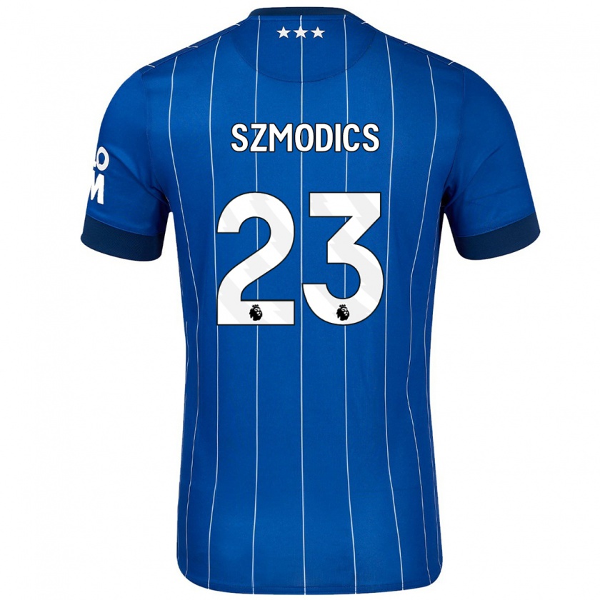 Kandiny Gyermek Sammie Szmodics #23 Sötétkék Hazai Jersey 2024/25 Mez Póló Ing