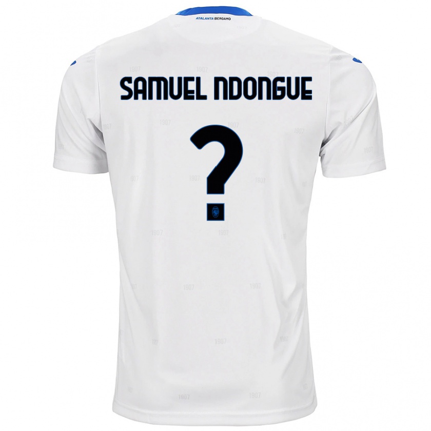 Kandiny Gyermek Frederick Samuel Ndongue #0 Fehér Idegenbeli Jersey 2024/25 Mez Póló Ing