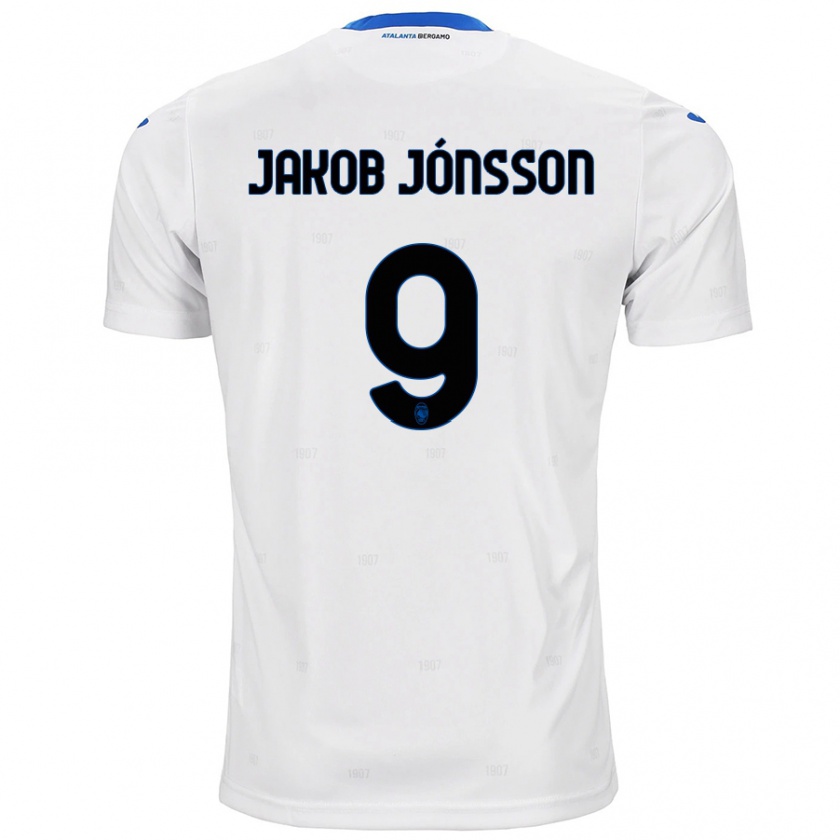 Kandiny Gyermek Birkir Jakob Jónsson #9 Fehér Idegenbeli Jersey 2024/25 Mez Póló Ing