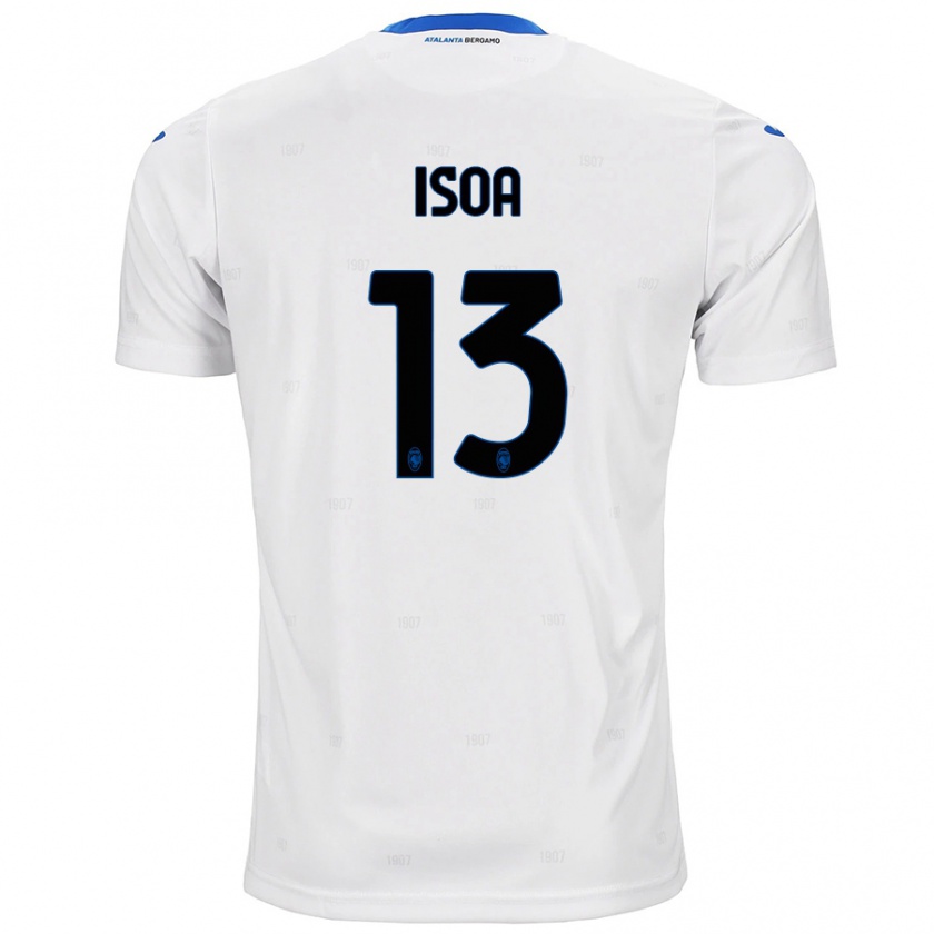 Kandiny Gyermek Isaac Isoa #13 Fehér Idegenbeli Jersey 2024/25 Mez Póló Ing