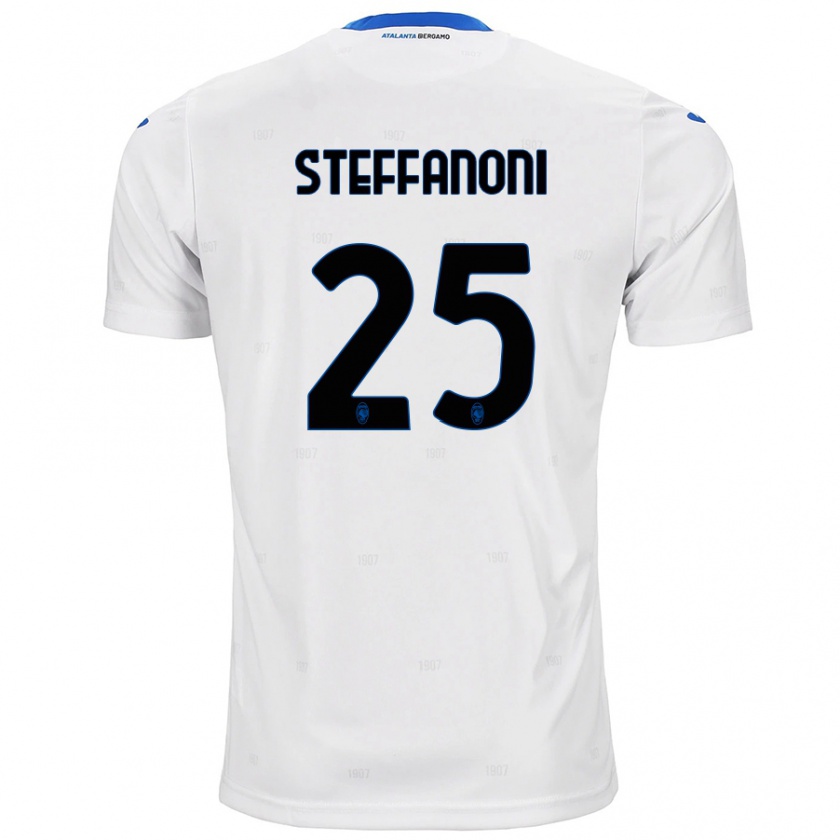 Kandiny Gyermek Federico Steffanoni #25 Fehér Idegenbeli Jersey 2024/25 Mez Póló Ing