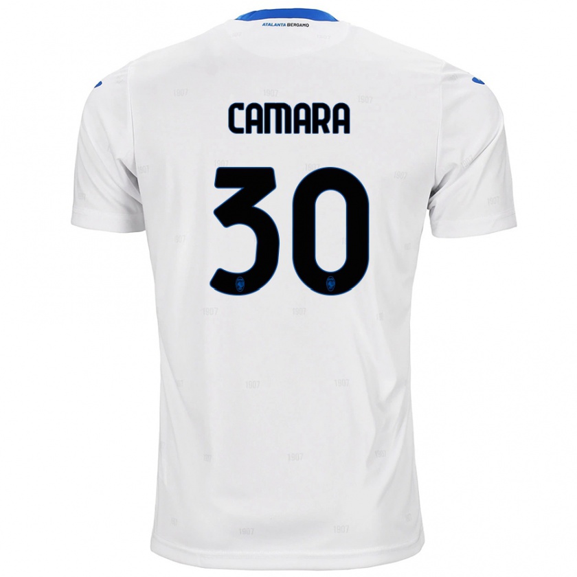 Kandiny Gyermek Henry Camara #30 Fehér Idegenbeli Jersey 2024/25 Mez Póló Ing