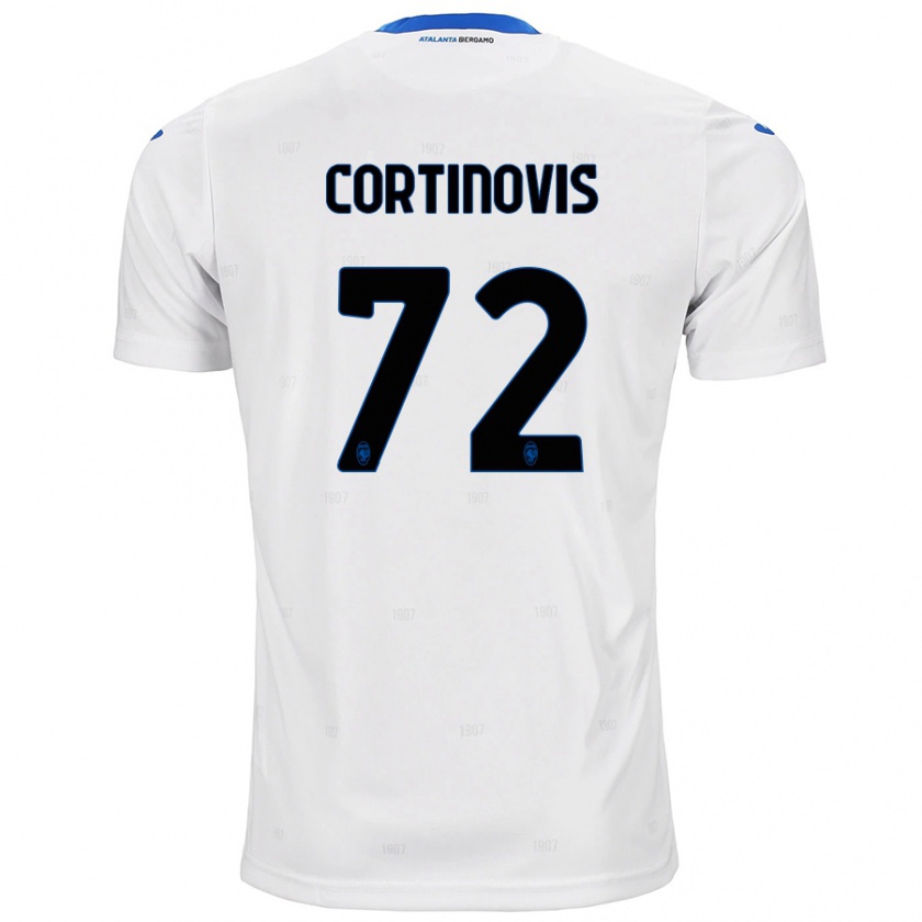 Kandiny Gyermek Alessandro Cortinovis #72 Fehér Idegenbeli Jersey 2024/25 Mez Póló Ing