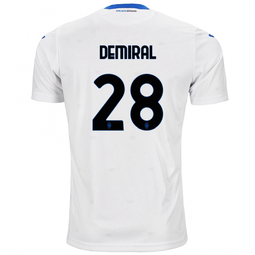 Kandiny Gyermek Merih Demiral #28 Fehér Idegenbeli Jersey 2024/25 Mez Póló Ing