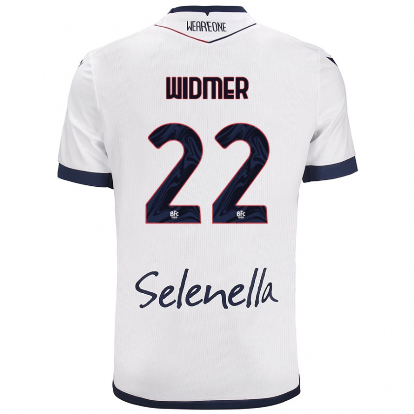 Kandiny Gyermek Renato Widmer D’Autilia #22 Fehér Royal Blue Idegenbeli Jersey 2024/25 Mez Póló Ing