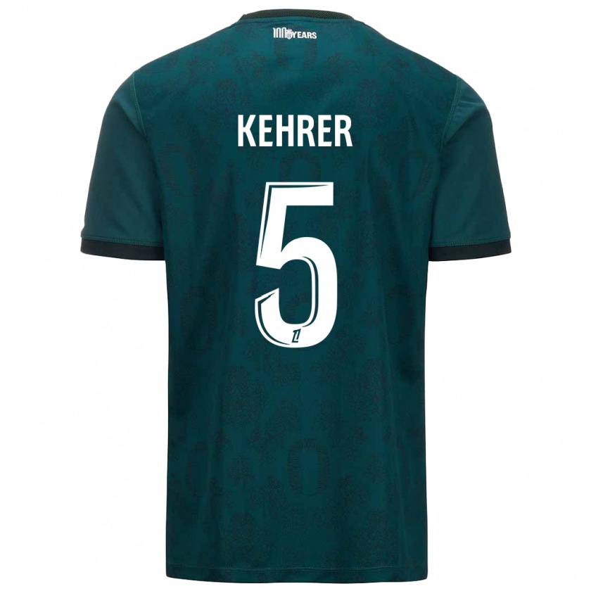 Kandiny Gyermek Thilo Kehrer #5 Sötétzöld Idegenbeli Jersey 2024/25 Mez Póló Ing