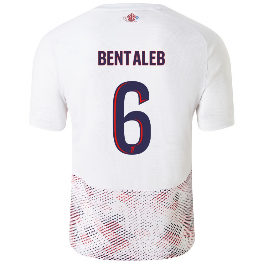 Kandiny Gyermek Nabil Bentaleb #6 Fehér Royal Blue Idegenbeli Jersey 2024/25 Mez Póló Ing