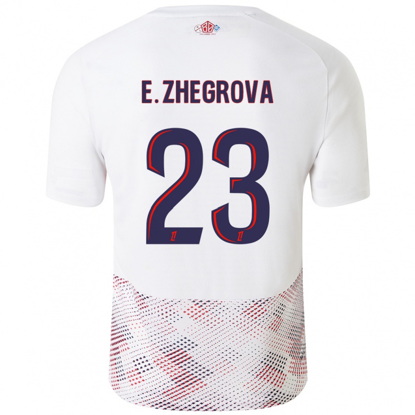 Kandiny Gyermek Edon Zhegrova #23 Fehér Royal Blue Idegenbeli Jersey 2024/25 Mez Póló Ing