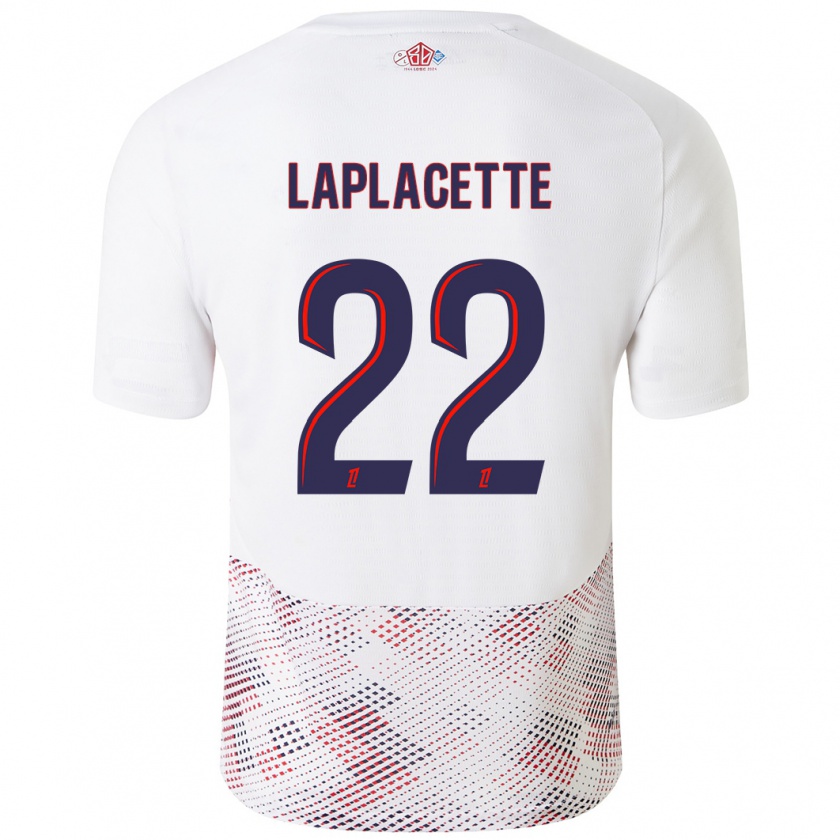 Kandiny Gyermek Tess Laplacette #22 Fehér Royal Blue Idegenbeli Jersey 2024/25 Mez Póló Ing