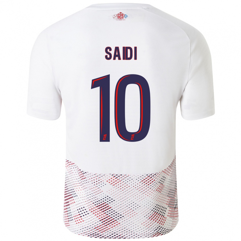 Kandiny Gyermek Rachel Saidi #10 Fehér Royal Blue Idegenbeli Jersey 2024/25 Mez Póló Ing