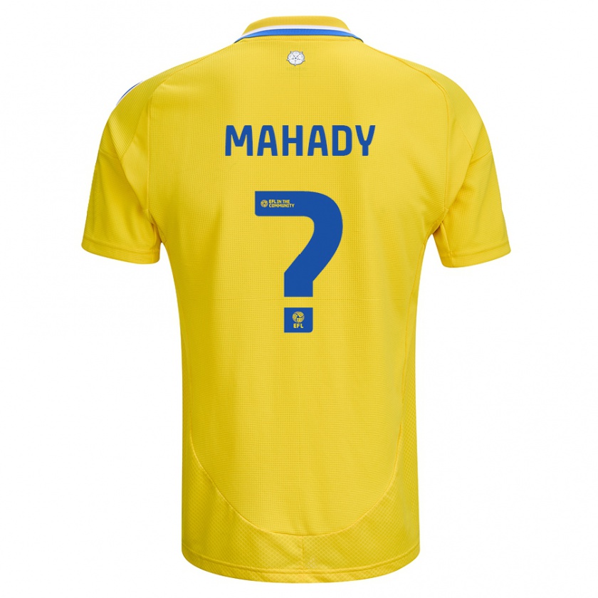 Kandiny Gyermek Rory Mahady #0 Sárga Kék Idegenbeli Jersey 2024/25 Mez Póló Ing