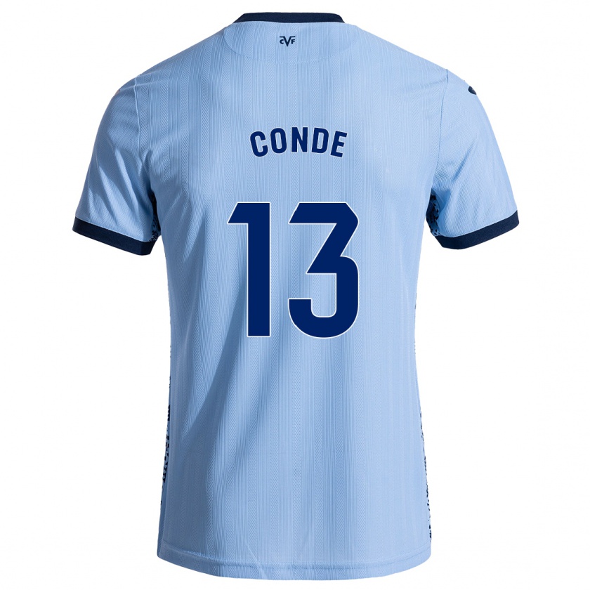 Kandiny Gyermek Diego Conde #13 Ég Kék Idegenbeli Jersey 2024/25 Mez Póló Ing