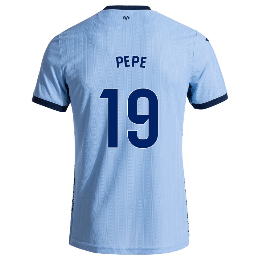 Kandiny Gyermek Nicolas Pépé #19 Ég Kék Idegenbeli Jersey 2024/25 Mez Póló Ing