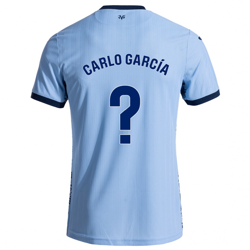 Kandiny Gyermek Carlo García #0 Ég Kék Idegenbeli Jersey 2024/25 Mez Póló Ing