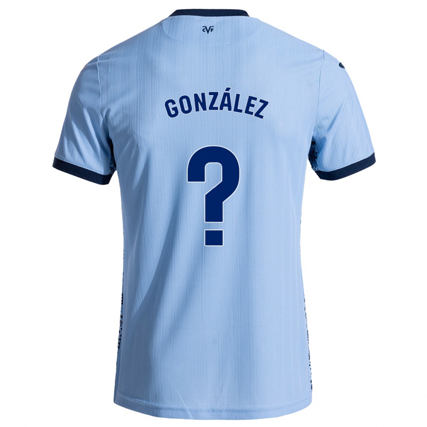 Kandiny Gyermek Dani González #0 Ég Kék Idegenbeli Jersey 2024/25 Mez Póló Ing