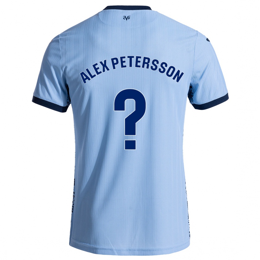 Kandiny Gyermek Max Alex Petersson #0 Ég Kék Idegenbeli Jersey 2024/25 Mez Póló Ing