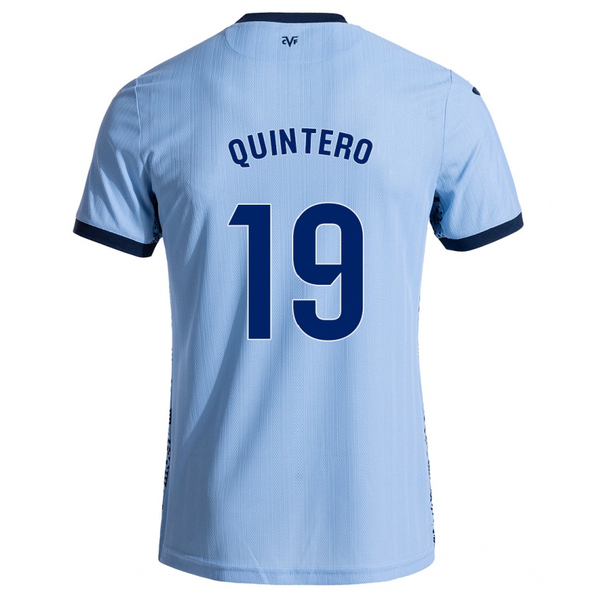 Kandiny Gyermek Luis Quintero #19 Ég Kék Idegenbeli Jersey 2024/25 Mez Póló Ing