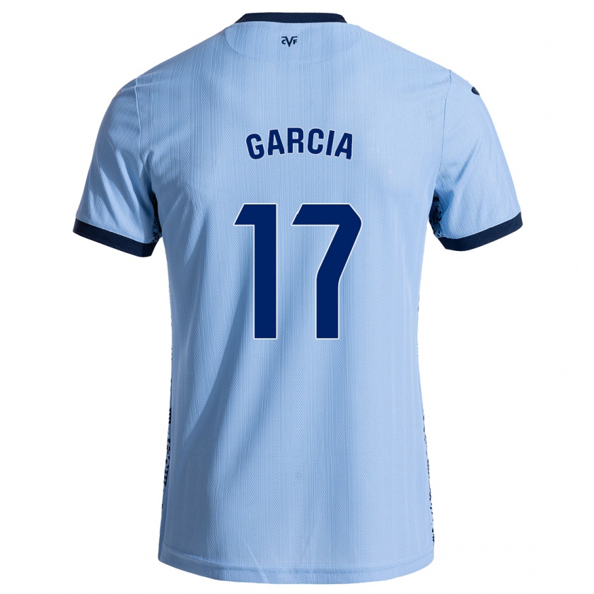 Kandiny Gyermek Rocío García #17 Ég Kék Idegenbeli Jersey 2024/25 Mez Póló Ing