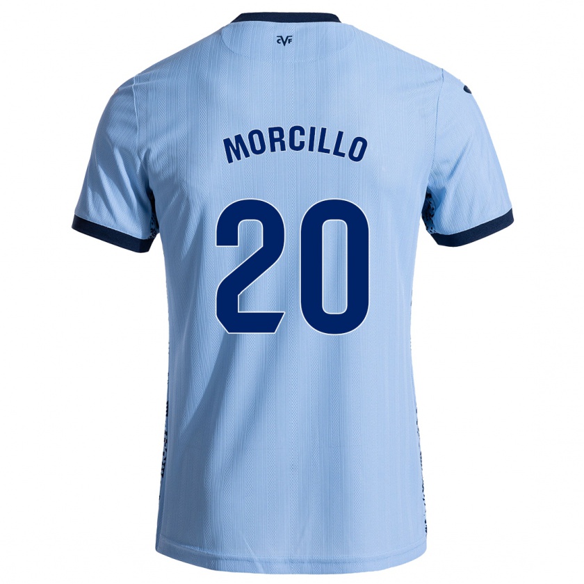 Kandiny Gyermek Raquel Morcillo #20 Ég Kék Idegenbeli Jersey 2024/25 Mez Póló Ing