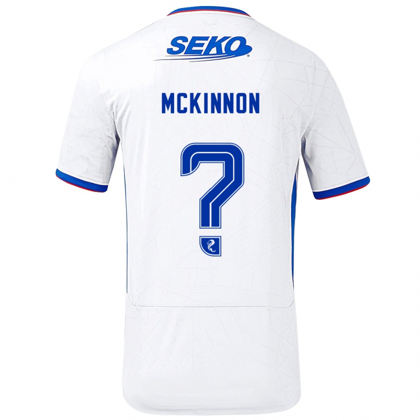 Kandiny Gyermek Cole Mckinnon #0 Fehér Kék Idegenbeli Jersey 2024/25 Mez Póló Ing