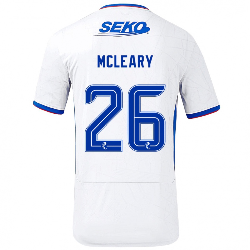 Kandiny Gyermek Jodi Mcleary #26 Fehér Kék Idegenbeli Jersey 2024/25 Mez Póló Ing