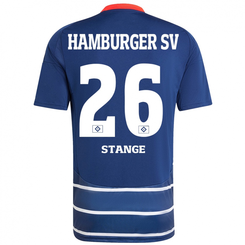 Kandiny Gyermek Otto Stange #26 Sötétkék Idegenbeli Jersey 2024/25 Mez Póló Ing