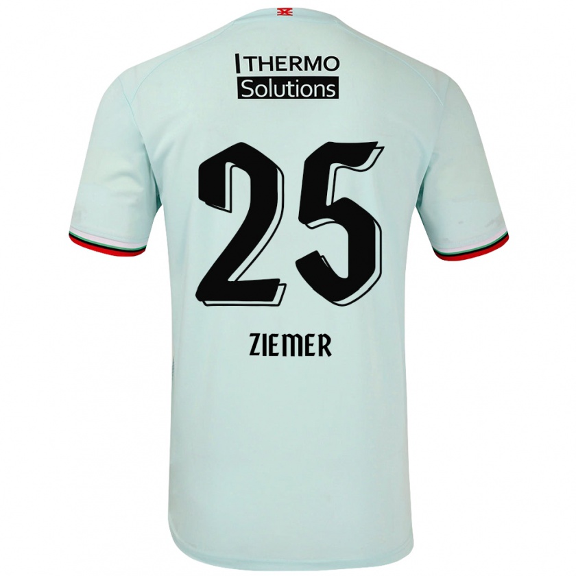 Kandiny Gyermek Taylor Ziemer #25 Világoszöld Idegenbeli Jersey 2024/25 Mez Póló Ing