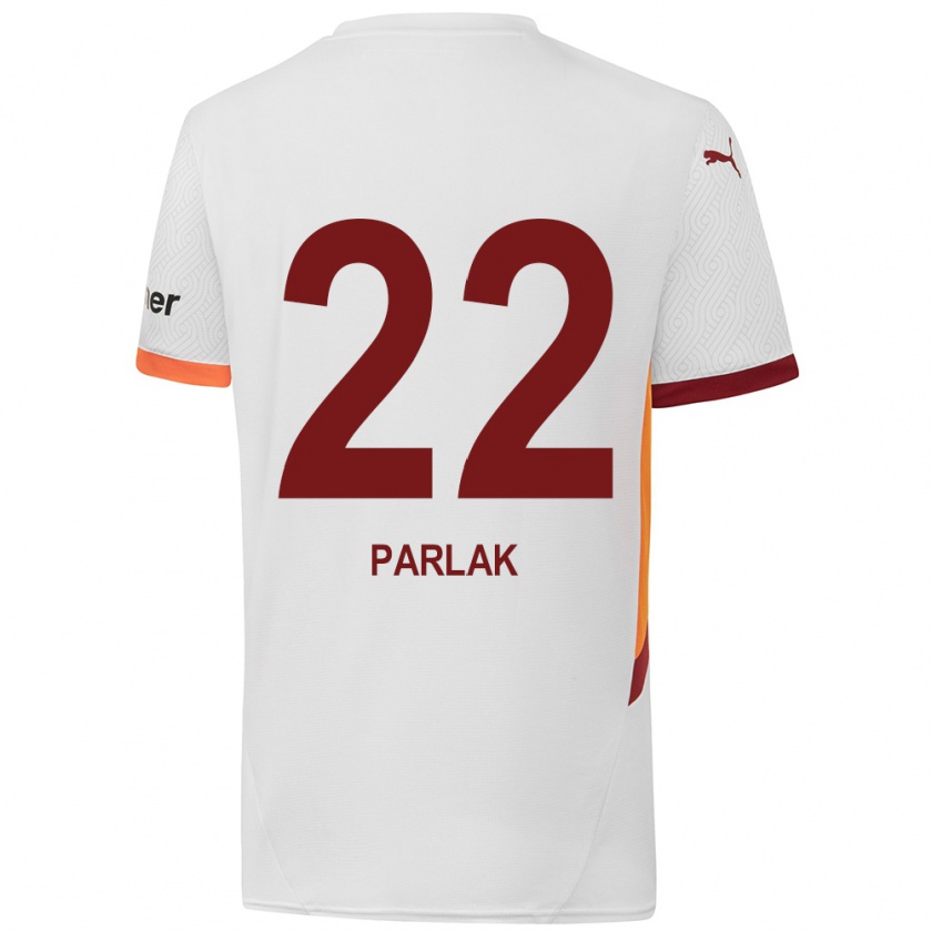 Kandiny Gyermek Nazlıcan Parlak #22 Fehér Sárga Piros Idegenbeli Jersey 2024/25 Mez Póló Ing