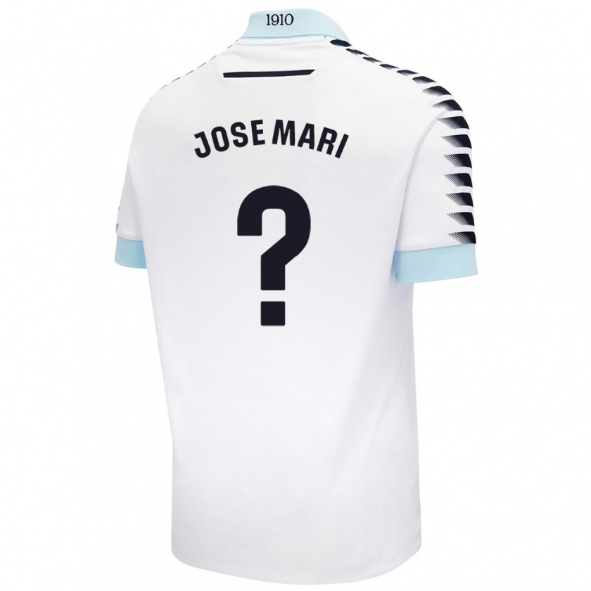 Kandiny Gyermek José Mari #0 Fehér Kék Idegenbeli Jersey 2024/25 Mez Póló Ing