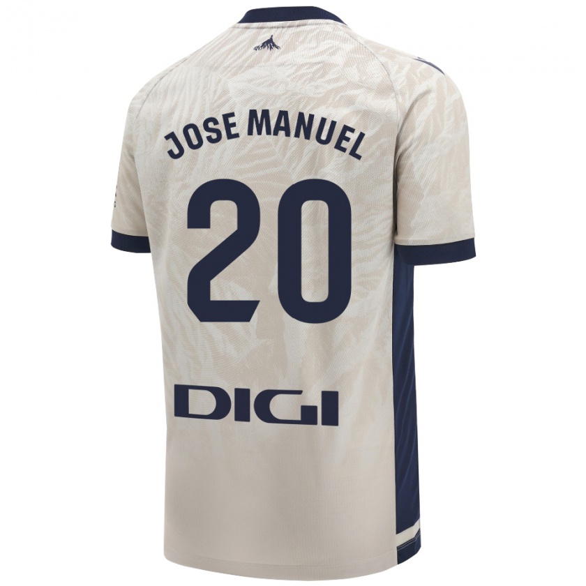 Kandiny Gyermek José Manuel Arnáiz #20 Világos Szürke Idegenbeli Jersey 2024/25 Mez Póló Ing