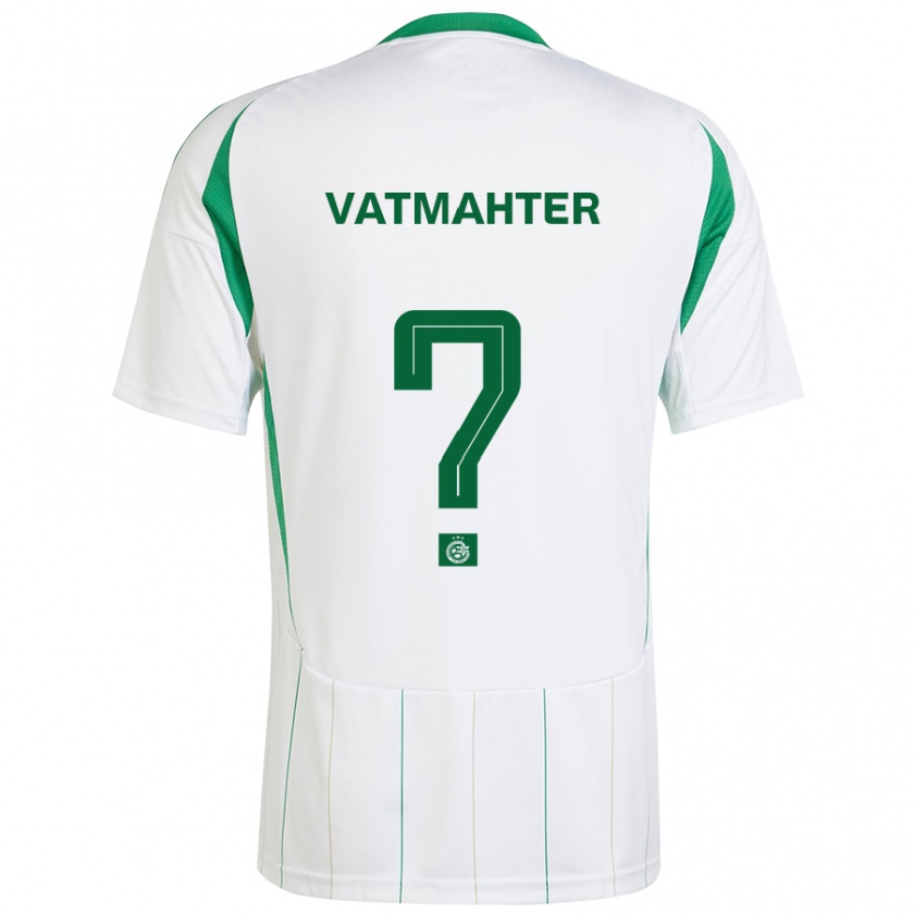 Kandiny Gyermek Liam Vatmahter #0 Fehér Zöld Idegenbeli Jersey 2024/25 Mez Póló Ing