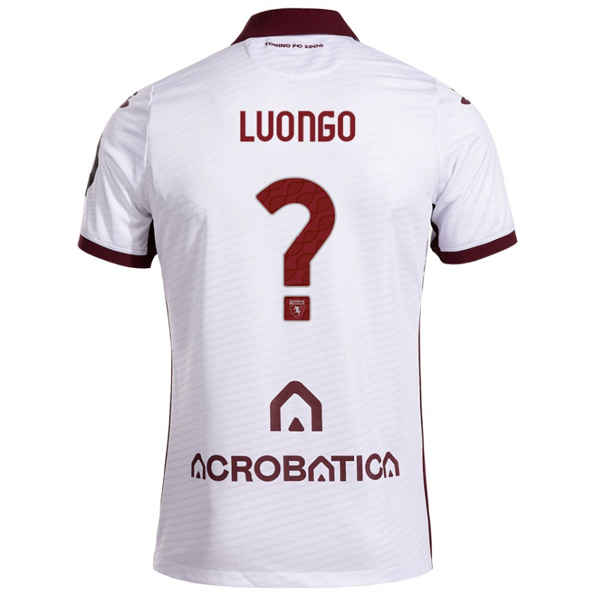 Kandiny Gyermek Andrea Luongo #0 Fehér Barna Idegenbeli Jersey 2024/25 Mez Póló Ing