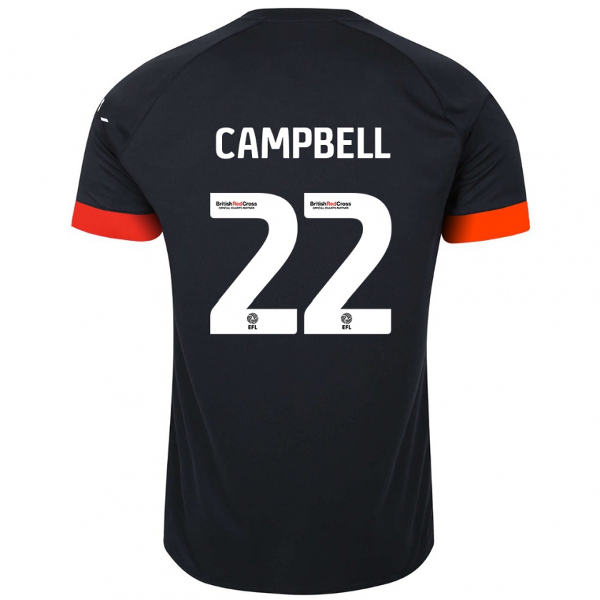 Kandiny Gyermek Allan Campbell #22 Fekete Narancs Idegenbeli Jersey 2024/25 Mez Póló Ing