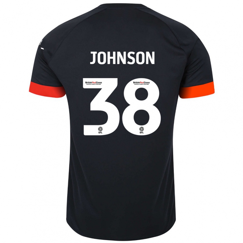 Kandiny Gyermek Joe Johnson #38 Fekete Narancs Idegenbeli Jersey 2024/25 Mez Póló Ing