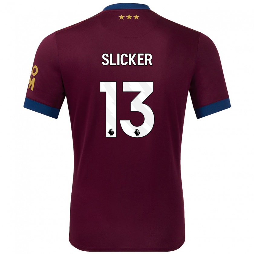 Kandiny Gyermek Cieran Slicker #13 Barna Idegenbeli Jersey 2024/25 Mez Póló Ing