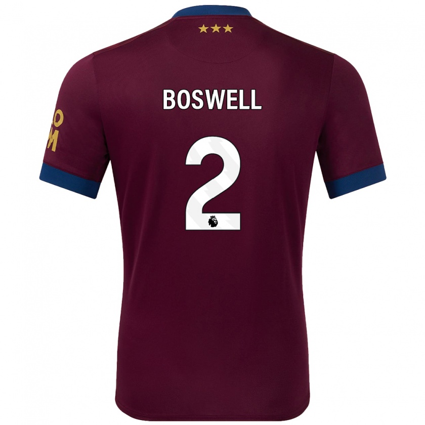 Kandiny Gyermek Maria Boswell #2 Barna Idegenbeli Jersey 2024/25 Mez Póló Ing