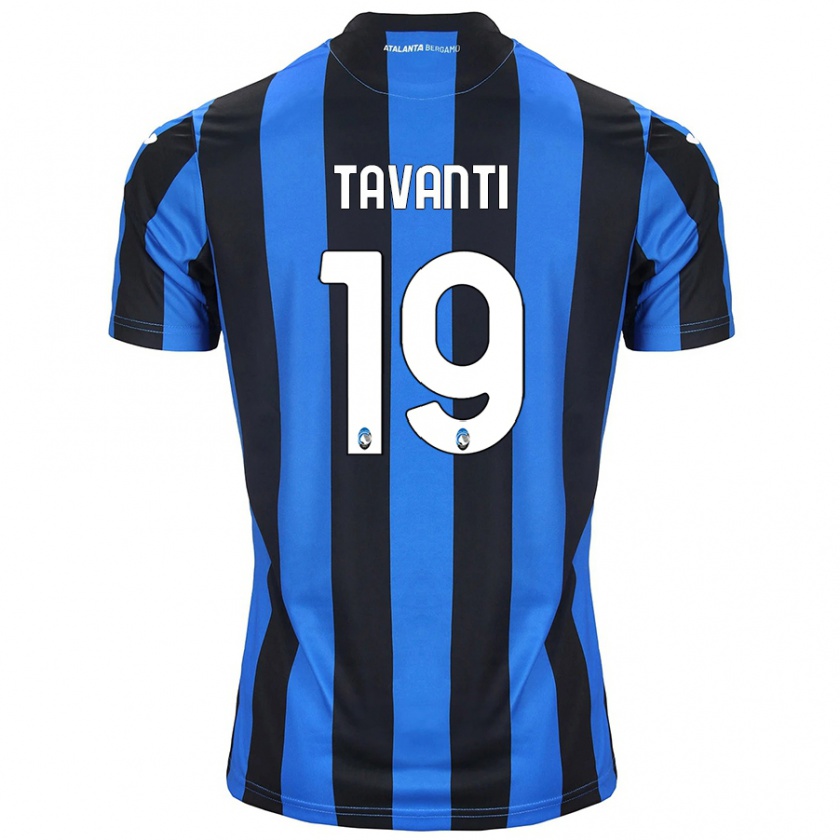 Kandiny Férfi Mattia Tavanti #19 Kék Fekete Hazai Jersey 2024/25 Mez Póló Ing