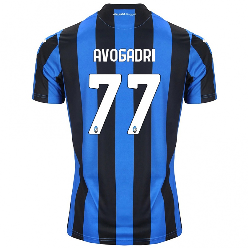 Kandiny Férfi Lorenzo Avogadri #77 Kék Fekete Hazai Jersey 2024/25 Mez Póló Ing