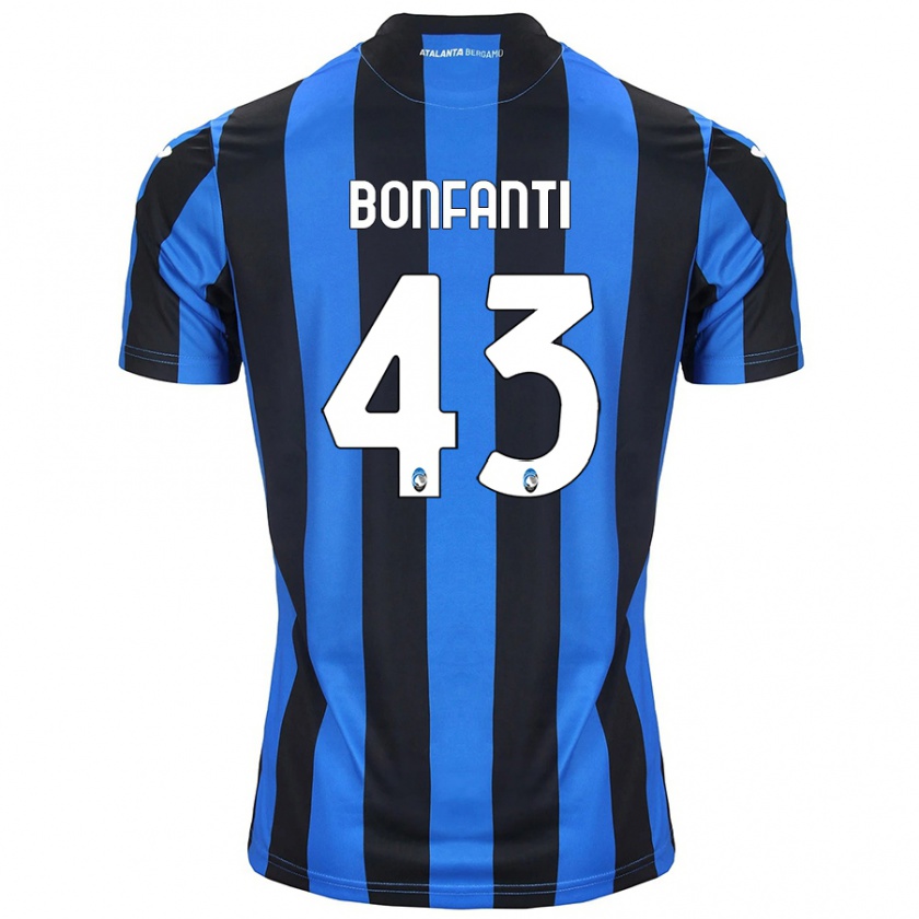 Kandiny Férfi Giovanni Bonfanti #43 Kék Fekete Hazai Jersey 2024/25 Mez Póló Ing