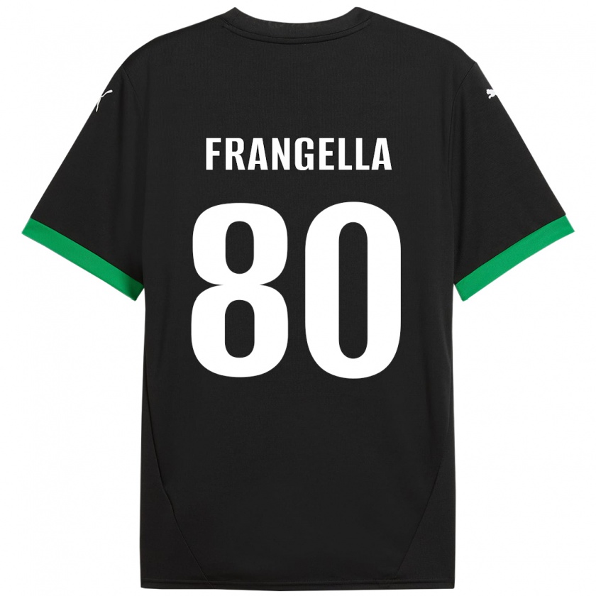 Kandiny Férfi Christian Frangella #80 Fekete Sötétzöld Hazai Jersey 2024/25 Mez Póló Ing