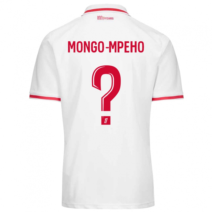 Kandiny Férfi Djordan Mongo-Mpeho #0 Fehér Piros Hazai Jersey 2024/25 Mez Póló Ing