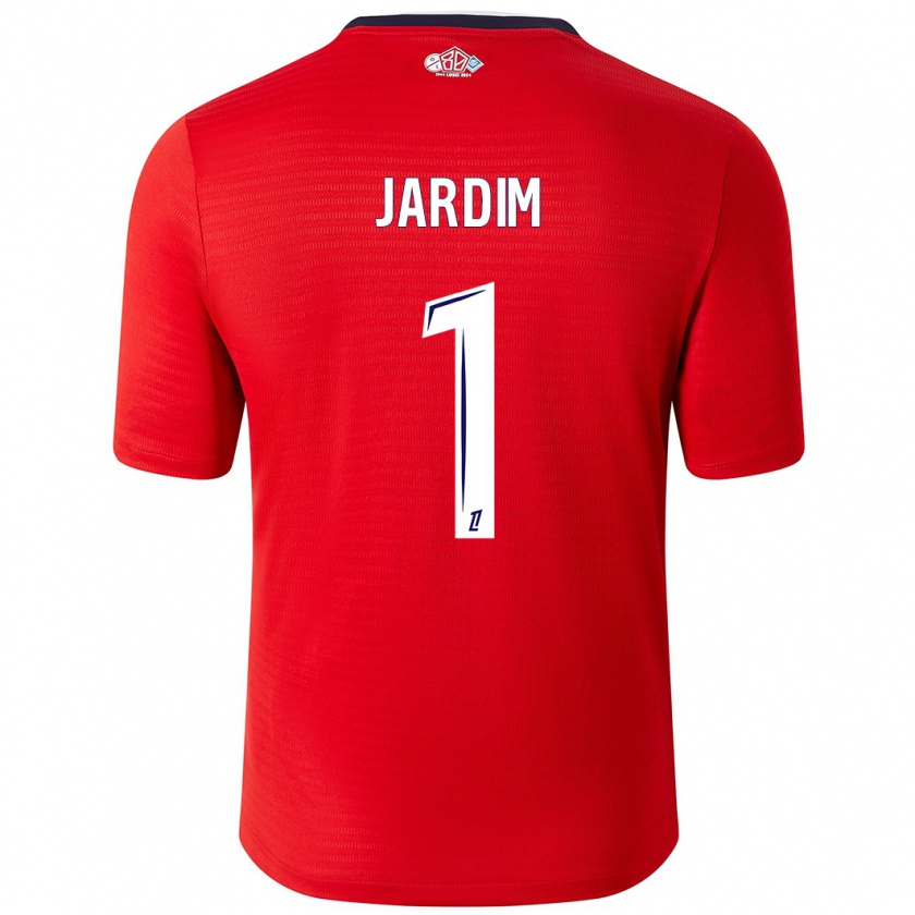 Kandiny Férfi Leo Jardim #1 Piros Fehér Hazai Jersey 2024/25 Mez Póló Ing