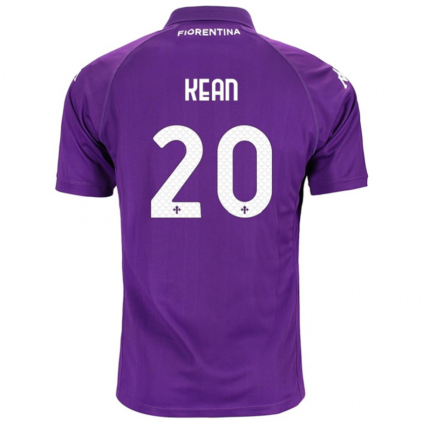 Kandiny Férfi Moise Kean #20 Lila Hazai Jersey 2024/25 Mez Póló Ing