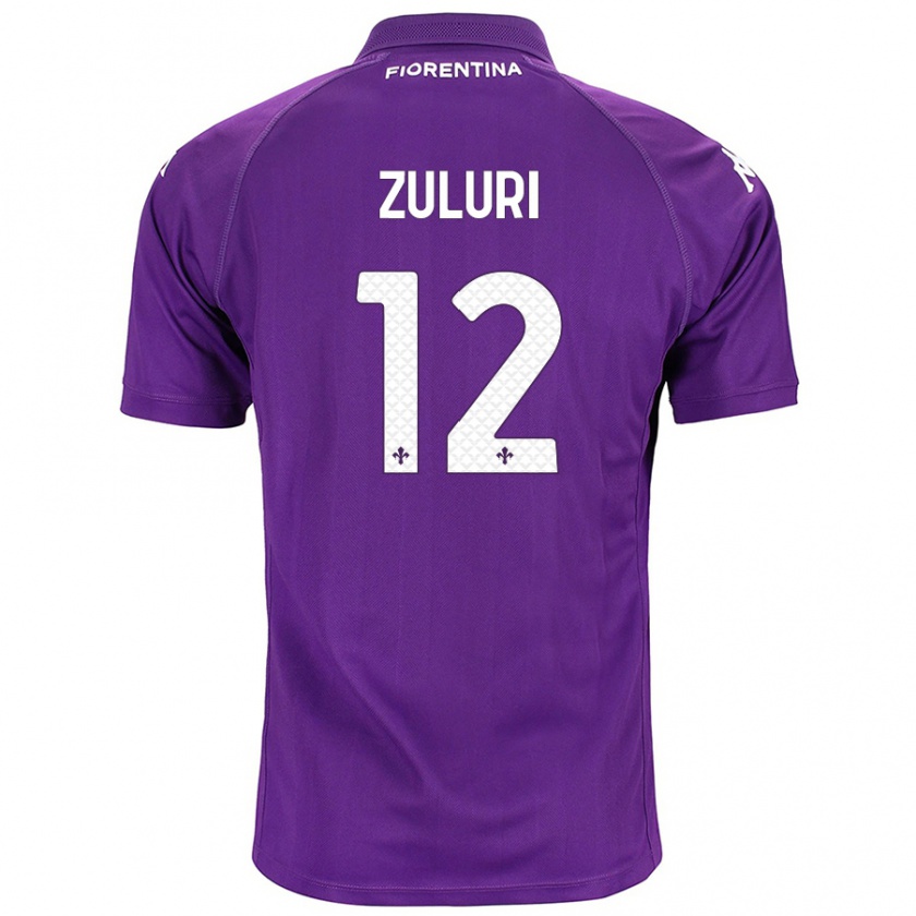 Kandiny Férfi Athena Zuluri #12 Lila Hazai Jersey 2024/25 Mez Póló Ing