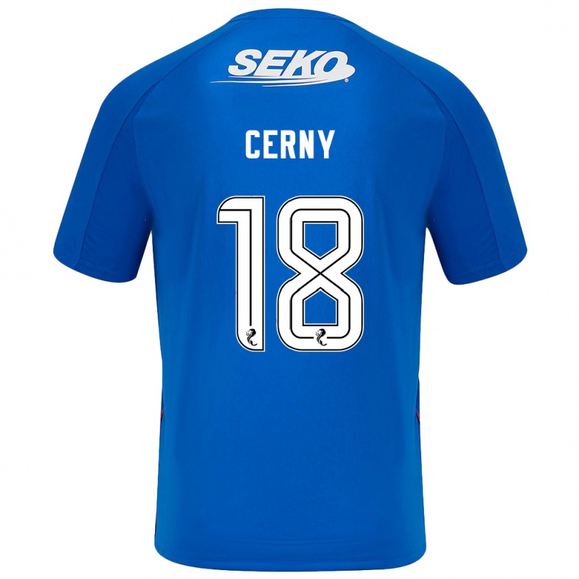 Kandiny Férfi Vaclav Cerny #18 Sötétkék Hazai Jersey 2024/25 Mez Póló Ing